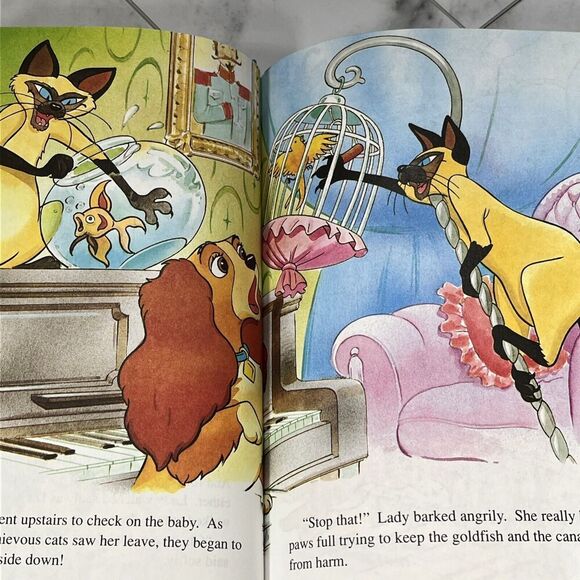 Walt Disney's Lady and the Tramp Hardcover Book Wonderful World of Reading - Picture 4 of 4